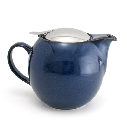 Bee House Round Ceramic Teapot 24oz - Jeans Blue