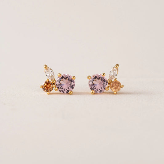 Adora Stud Earrings Blush