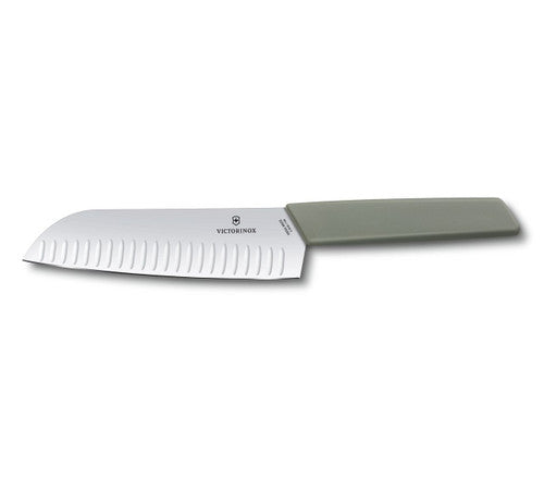 Victorinox Swiss Modern 17cm Santoku Knife Olive Green