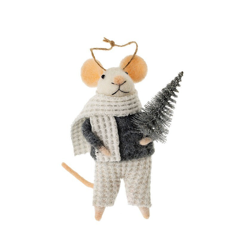 Felt Mice Ornament