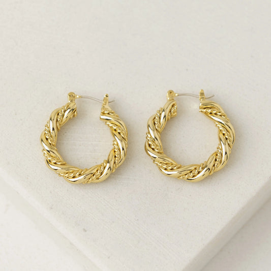 Jessie Hoop Earrings Gold