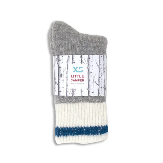 Kids Little Camper Wool Socks