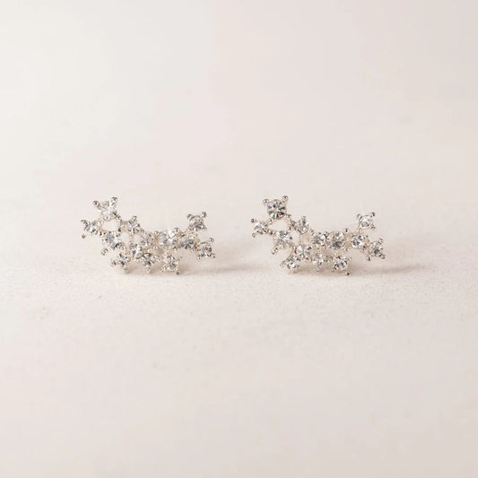Stardust Climber Earrings Clear