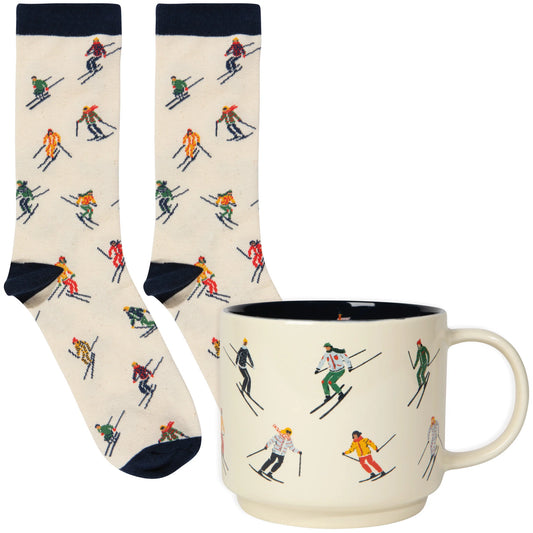 Mug and Socks Ski Ya Later Gift Set