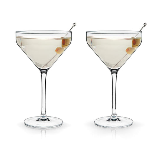 Viski Angled Martini Glasses - Set/2