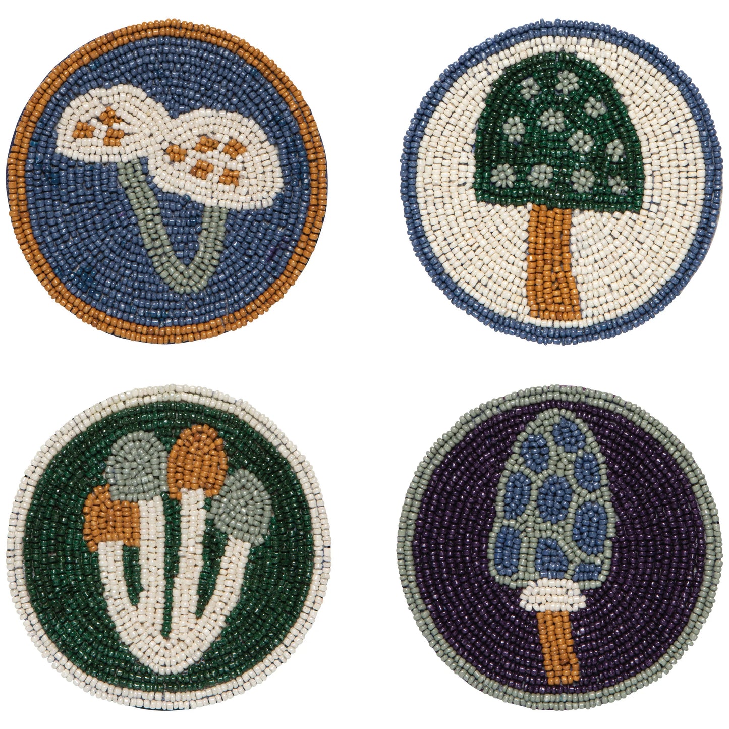 Wildgrove Beaded Coasters Set/4