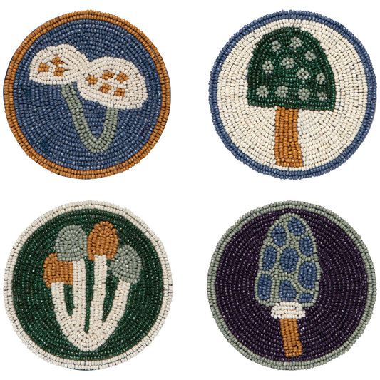 Wildgrove Beaded Coasters Set/4