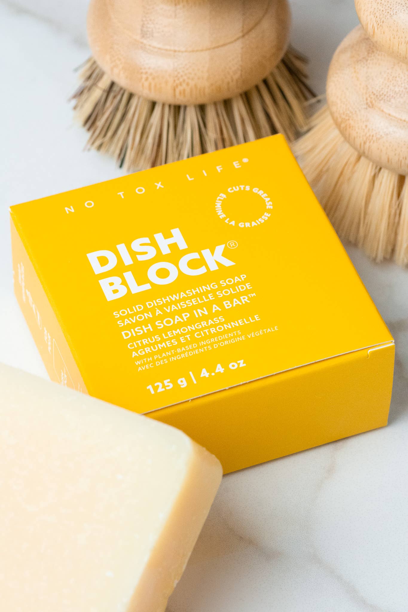 DISH BLOCK® solid dish soap bar - Citrus Lemongrass