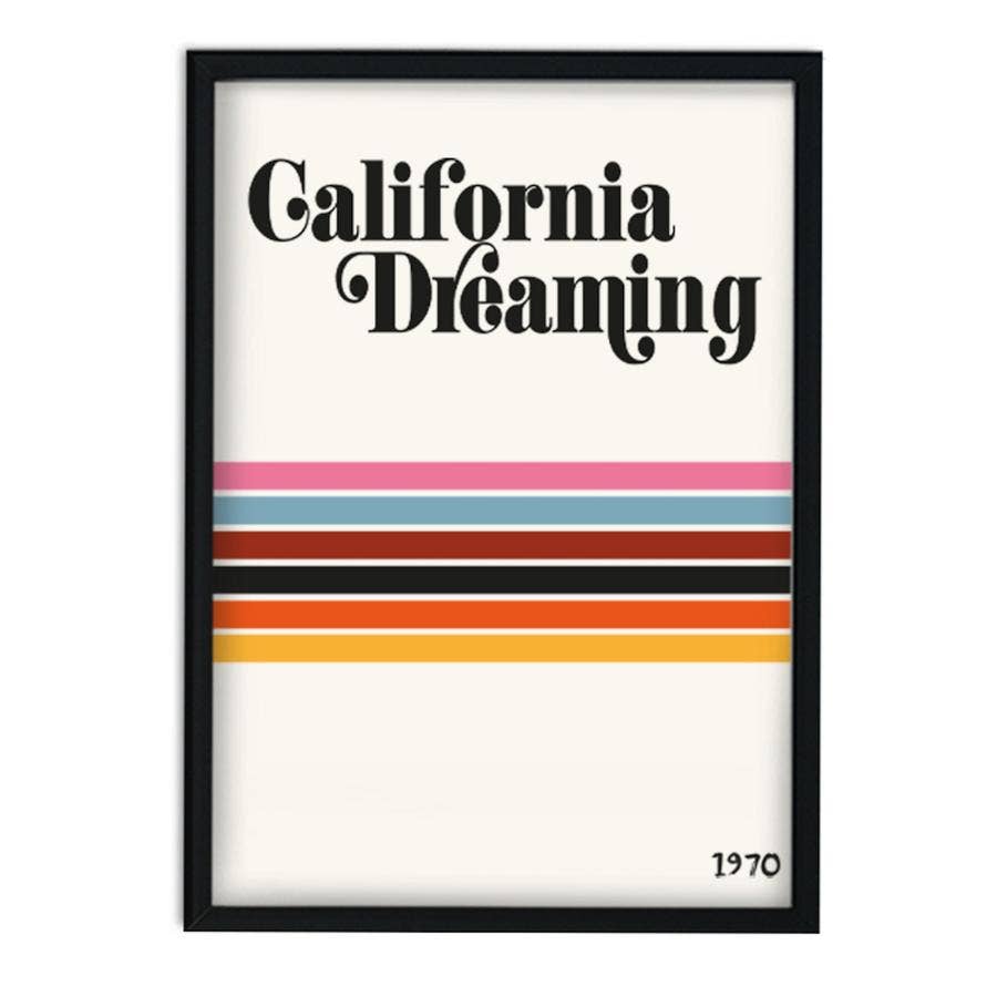 California Dreaming Retro Giclée Art Print