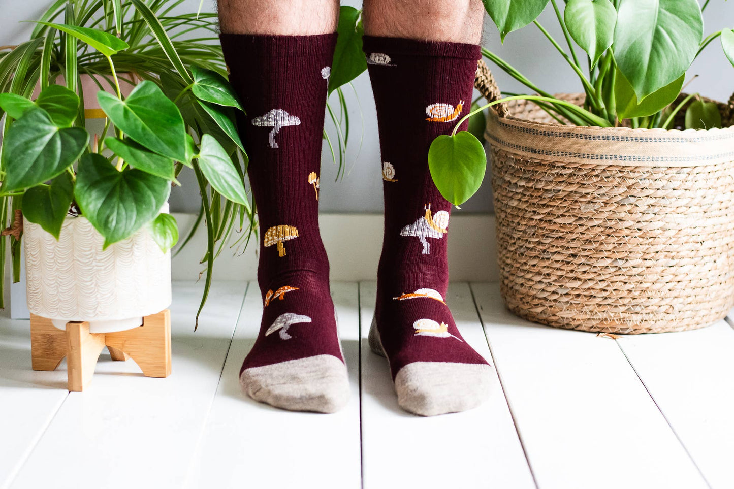Women's Mushroom Merino Wool Socks