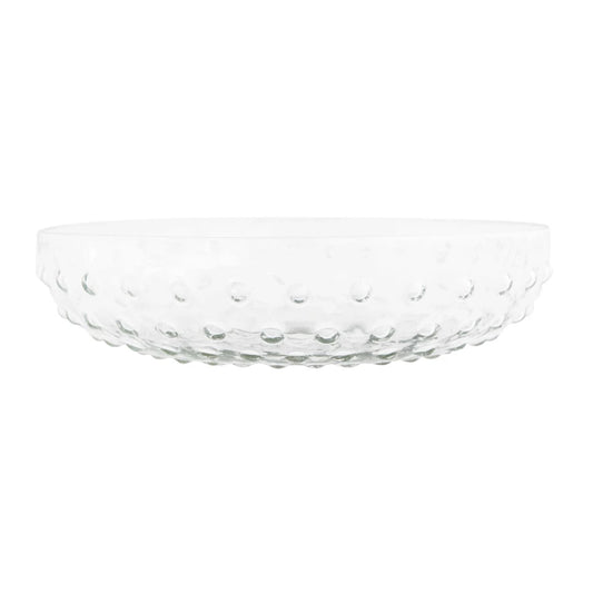 Recycled Glass Hobnail Serving Bowl