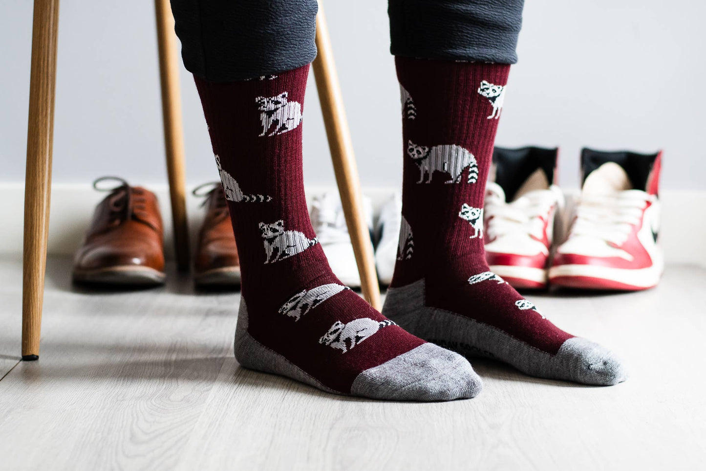 Men's Raccoon Merino Wool Socks
