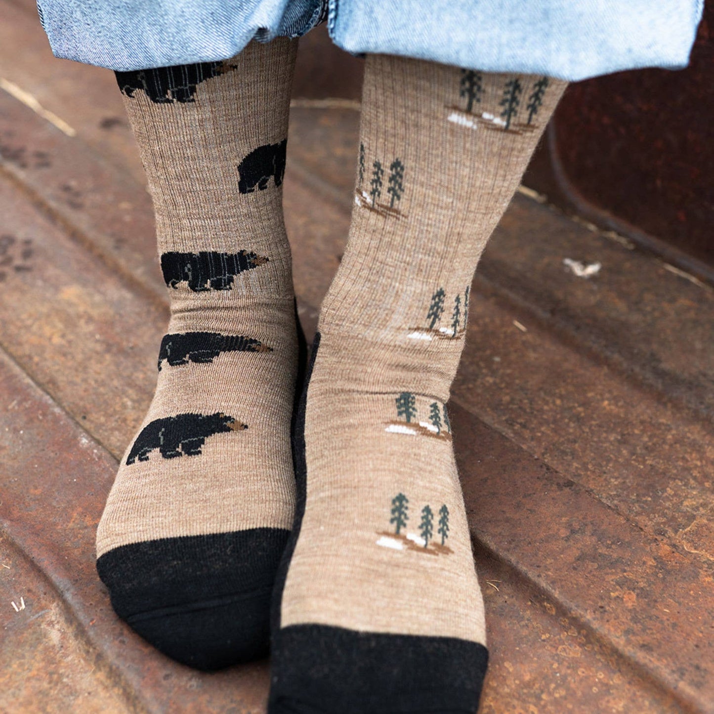 Men's Bear & Tree Merino Wool Socks
