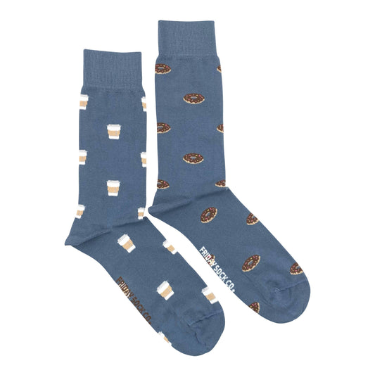 Men's Socks | Coffee & Donut | Mismatched Socks