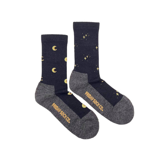 Merino Wool Socks | Women's | Stars & Moon | Celestial | Eco