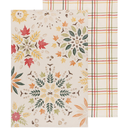 Fall Foliage Dishtowels Set/2