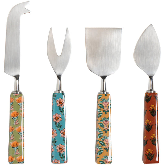 Set/4 Cheese Knives Mosaic