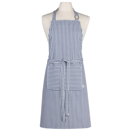 Chefs Apron- Narrow Stripe Royal