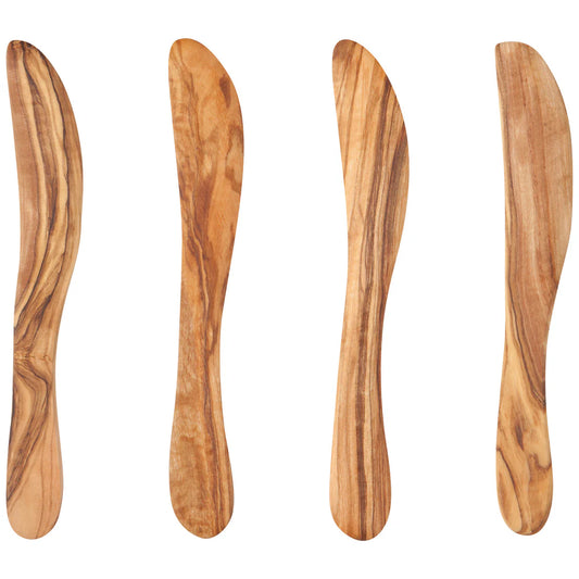 Set/4 Olive wood spreader