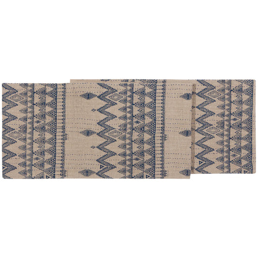 Table Runner Linen Kantha Enigma