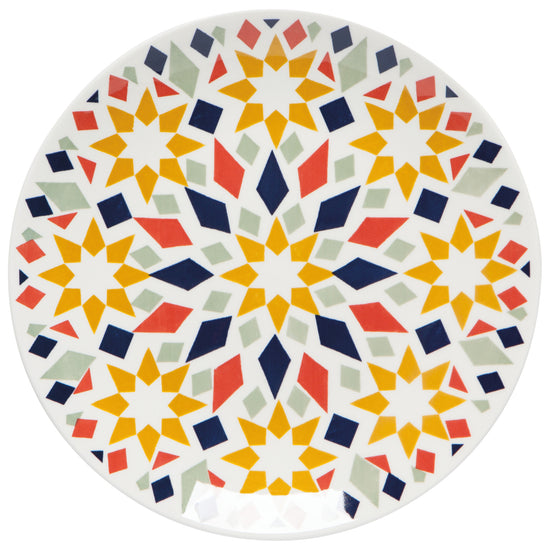 Kaleidoscope Stamped 8.5" Plate