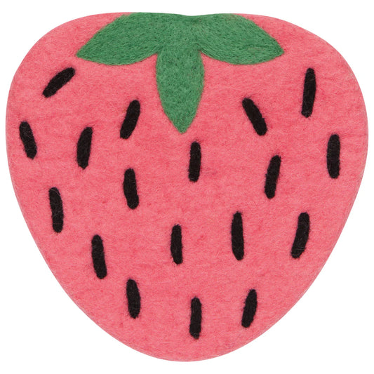 Berry Sweet felt wool trivet