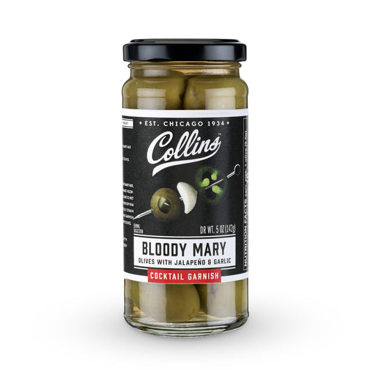 Collins Bloody Mary Garlic & Jalapeno Stuffed Olives