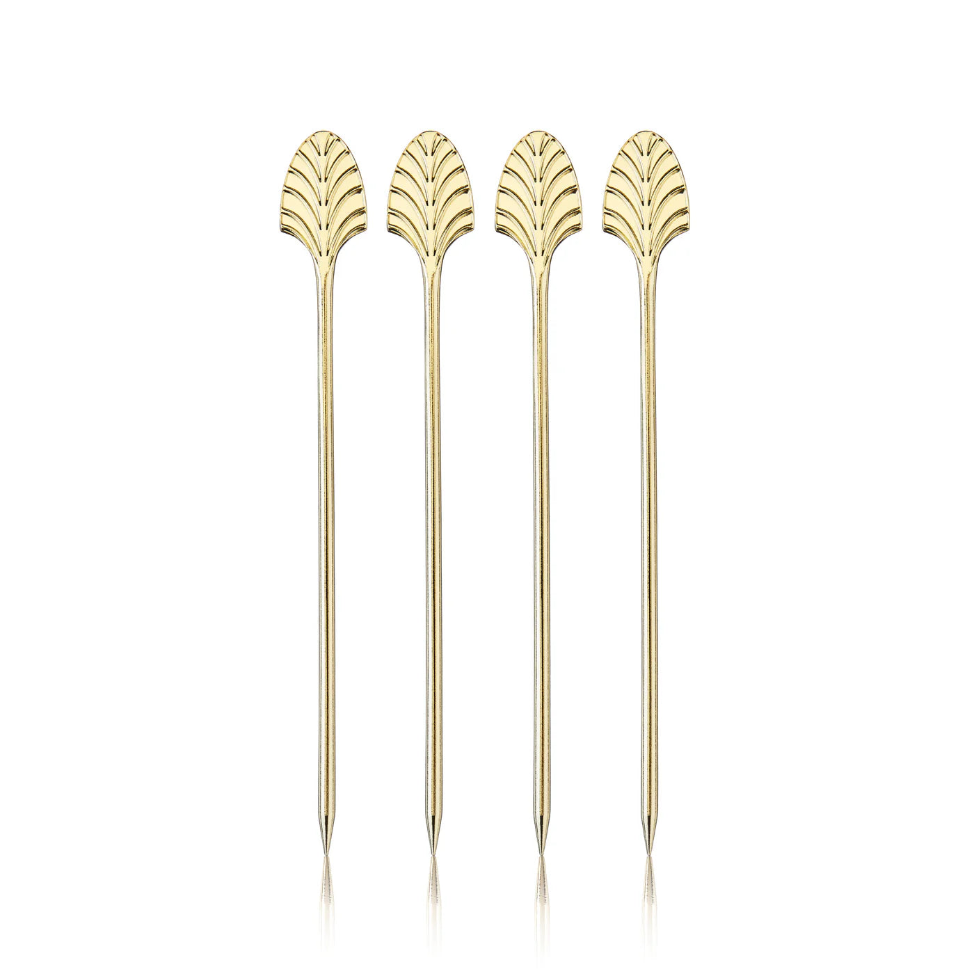 Viski Gold art deco cocktail picks