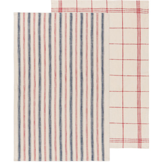 Tea towel set/2 Vintage French Jules