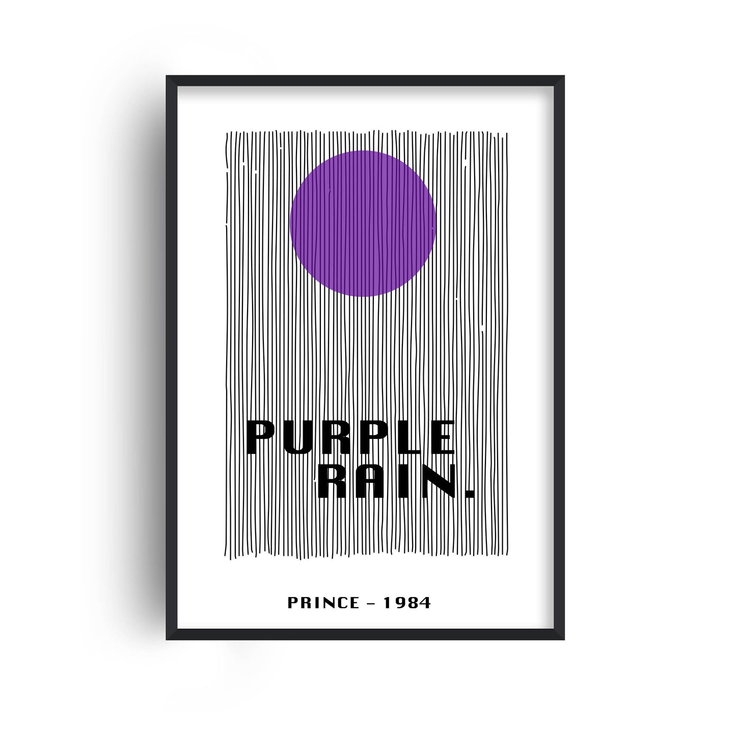 Purple Rain Retro Giclée Art Print