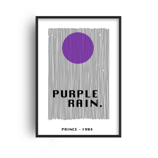 Purple Rain Retro Giclée Art Print