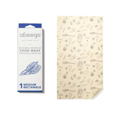 Abeego Eco Kitchen Large Rectangle 1CT Beeswax Wraps