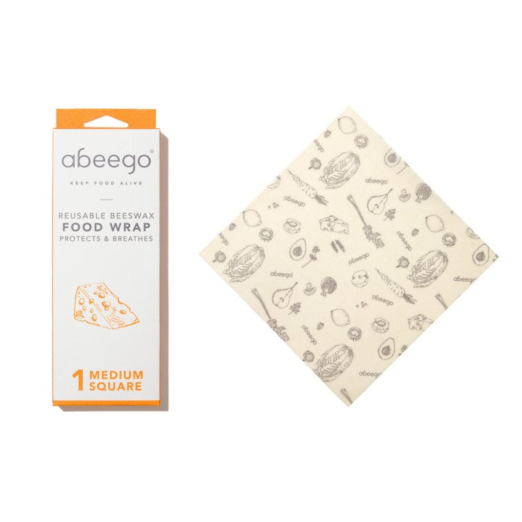 Abeego Eco Kitchen Medium Square 1CT Beeswax Wraps