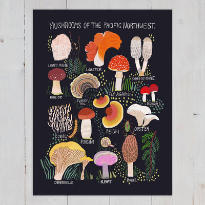 Anja Jane Decor Mushroom Prints by Anja Jane