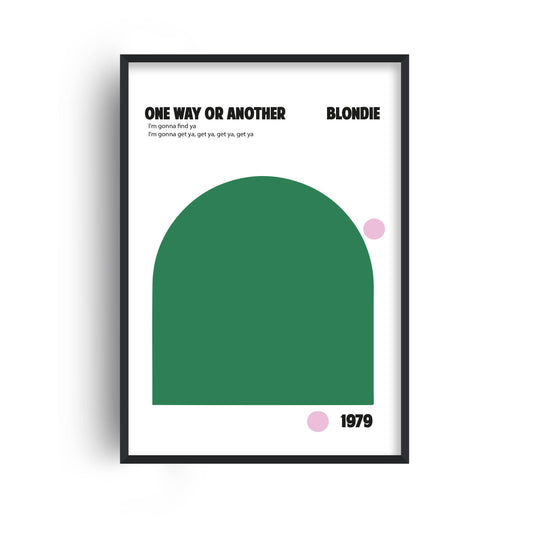 One Way Or Another Blondie Music Inspired Giclée Art Print