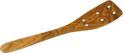 Berard Kitchen Tools & Utensils Berard Contour Curved Spatula with Holes Olivewood