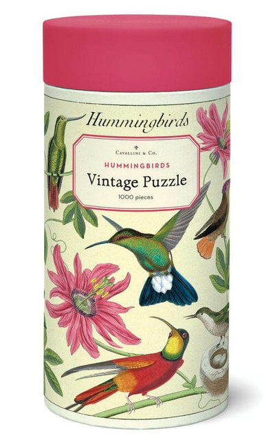 Cavallini Puzzles Hummingbird 1000 Piece Vintage Puzzle