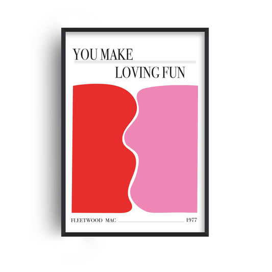 You make loving fun Fleetwood Mac abstract Giclée Art Print