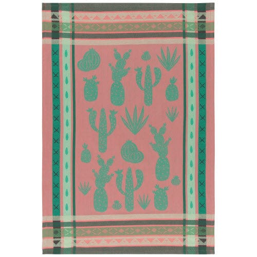 Danica Eco Kitchen Cacti Jacquard Woven Tea Towel