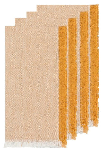 The-Unmediocre-Store-Danica-Ochre-Chambray-Set-Of-4-Heirloom-Napkins