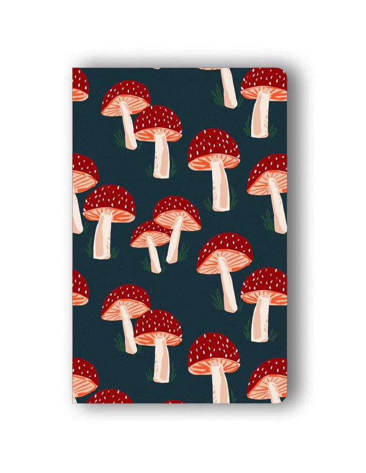 Denik Notebooks Navy Mushrooms Classic Layflat notebook