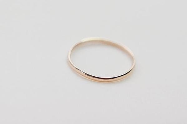Devi Arts Jewelry Simple Stacker Gold Devi Arts Ring