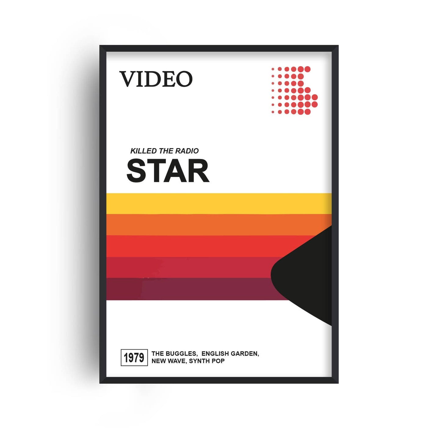 Video killed the radio star 1970s Retro Giclée Art Print