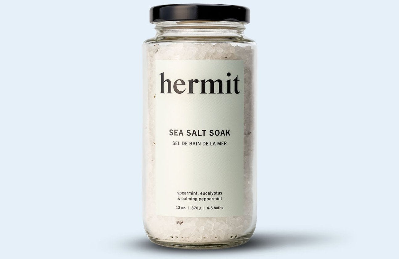 Hermit Body Care Sea Salt Soak Hermit Bath Salts