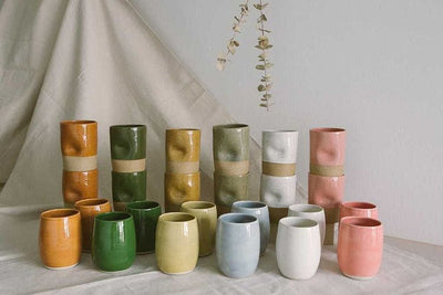 Huli Studio Eco Home Handmade Ceramic Wine Cup 12oz