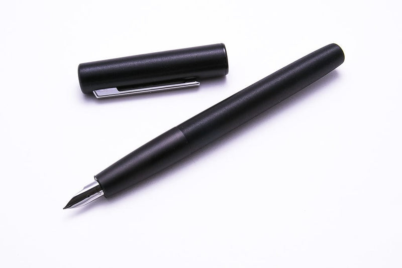 Lamy Pen Black Steel Lamy Aion Fountain Pen with converter