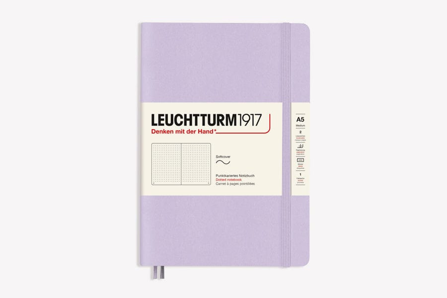 Leuchtturm Notebooks Lilac Leuchtturm A5 Medium Softcover Notebook Dotted