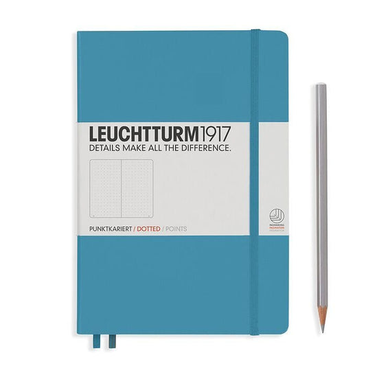 Leuchtturm Notebooks Stone Blue Leuchtturm A5 Medium Softcover Notebook Dotted