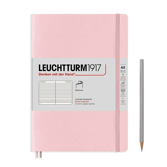 Leuchtturm Notebooks Powder Leuchtturm A5 Medium Softcover Notebook Lined