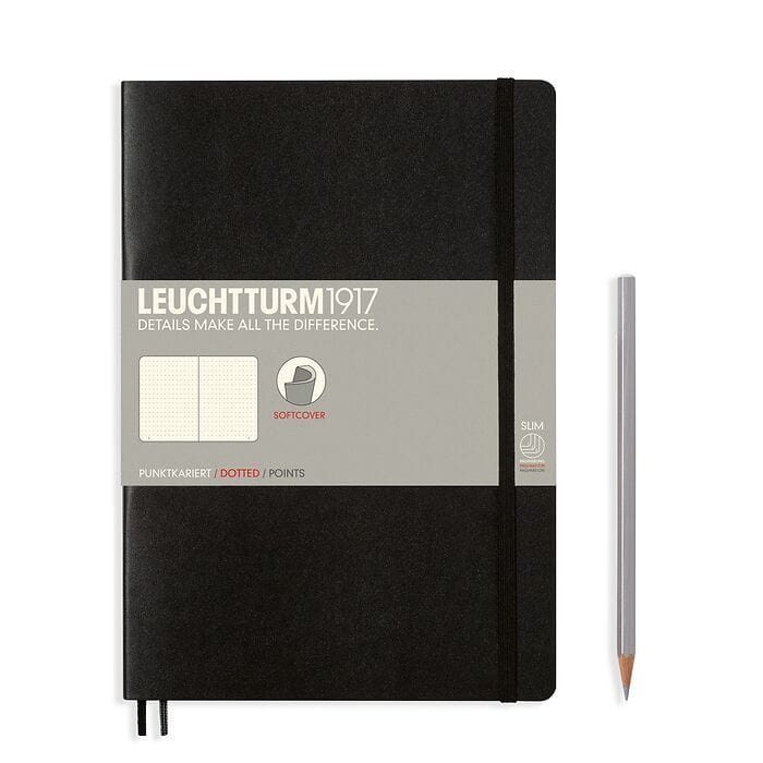 Leuchtturm Notebooks & Notepads Black Leuchtturm B5 Composition Dotted Notebook